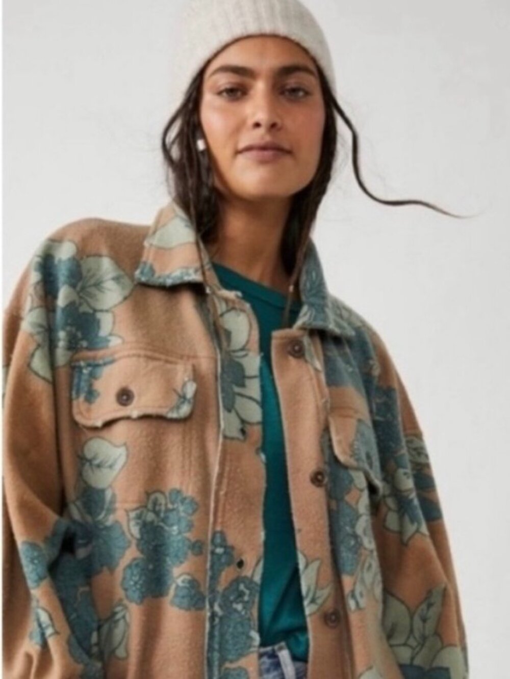 Ruby Button Down Oversized Shacket - Picture 4 of 7